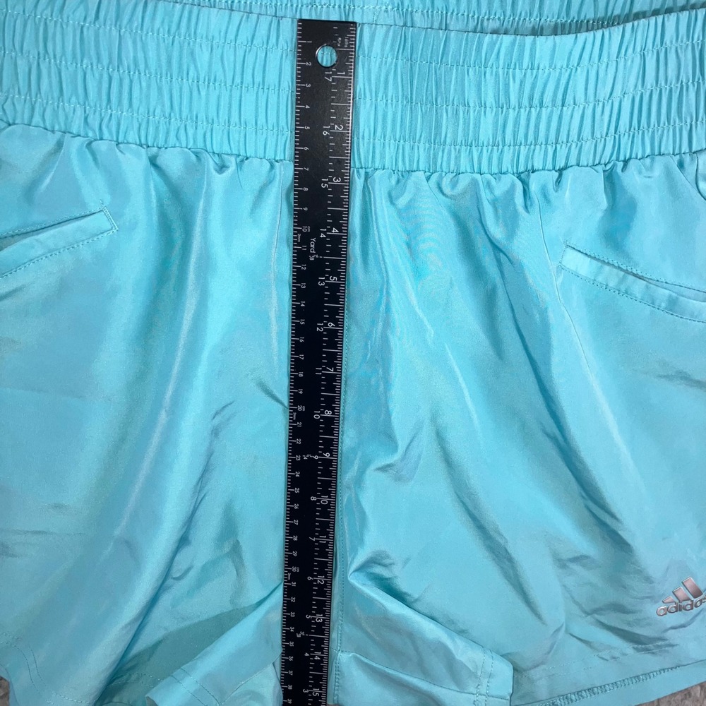 Adidas Shorts Women Large High Rise Elastic Waist Running Golf Tennis‎ Athletic - Picture 5 of 8